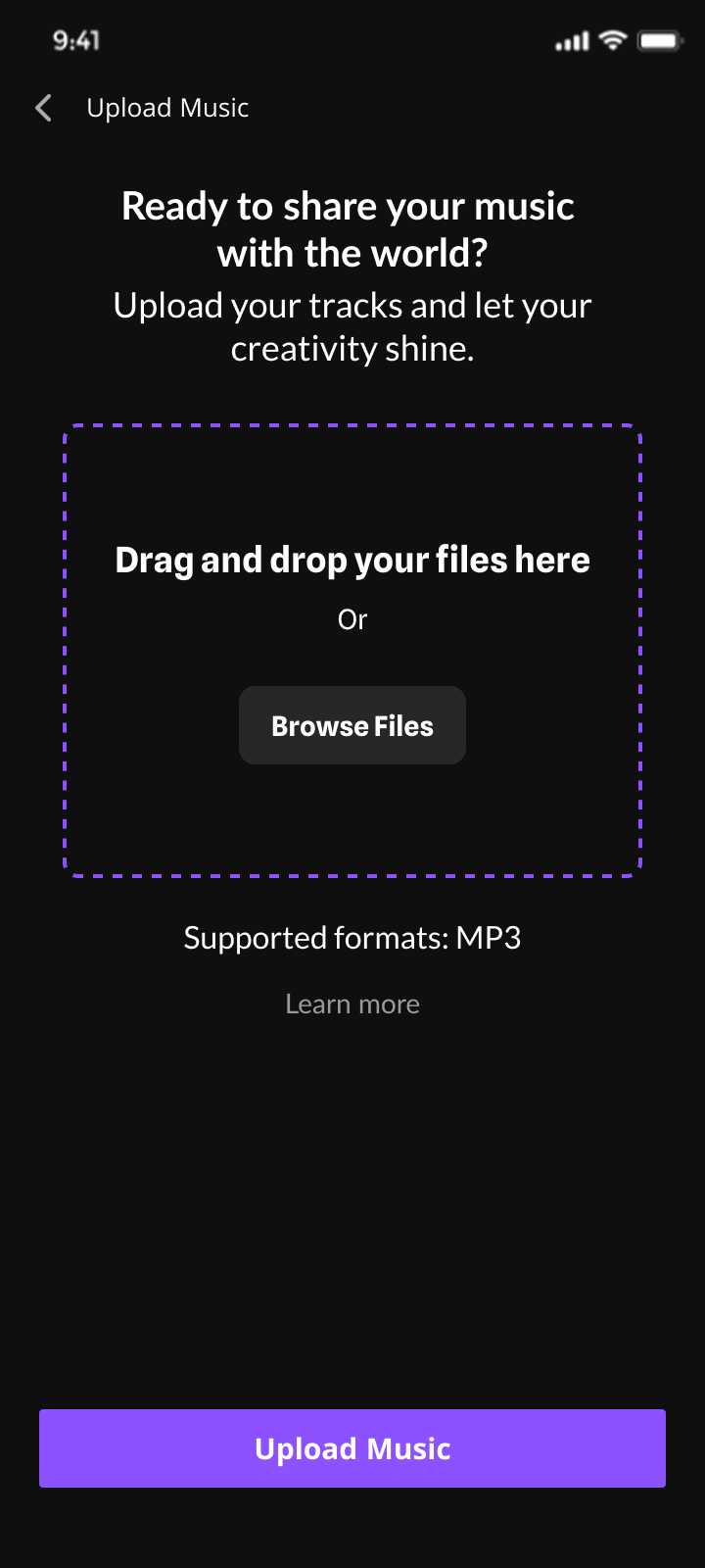 Artist using YOURS for creators